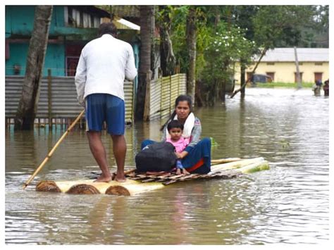 Assam Floods Over 75 000 Affected Toll Reaches 12 Three Rivers