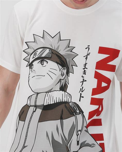 Riachuelo Camiseta Masculina Naruto Uzumaki Branca