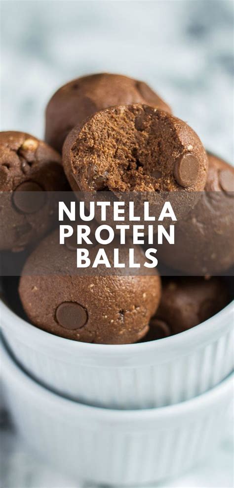 No Bake Nutella Protein Balls These No Bake Nutella Protein Balls Are