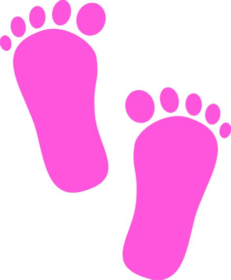 Baby Girl Footprints Clip Art At Vector Clip Art Online