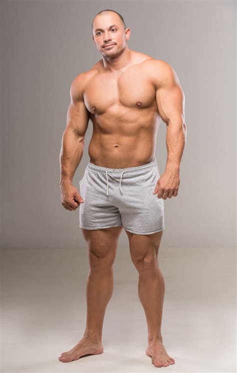 Strong Man Stock Image Image Of Bodybuilder Naked Biceps