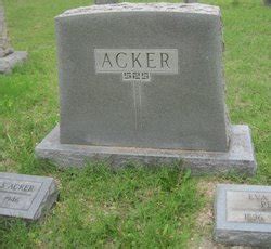 Ora Ellis Acker 1892 1946 Mémorial Find a Grave