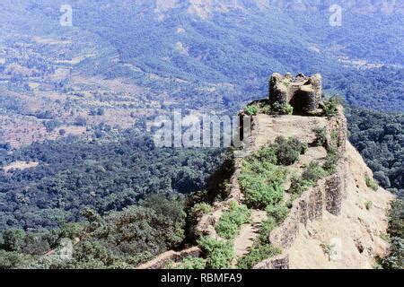 View of Pratapgarh fort ; Mahabaleshwar ; Maharashtra ; India Stock ...