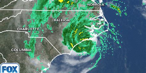 Tropical Storm Ophelia Makes North Carolina Landfall Lashing Mid