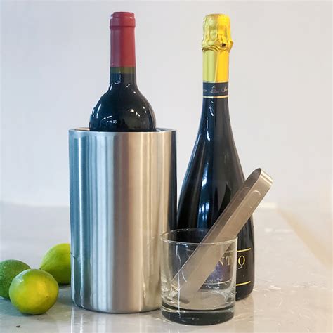 Double Wall Wine Chiller Bucket - homcheer.com