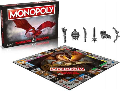 Monopoly D D Dungeons And Dragons Baldur S Gate Pi Kna Gra Planszowa