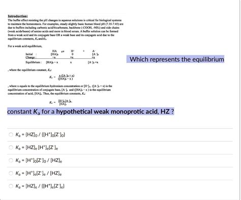 Solved Introduction The Bufler Eflect Resisting The Ph Changes Aqucou