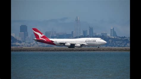 SFO Retirement Flight Qantas QFA 6019 To Mohave 747 400 VH OJM