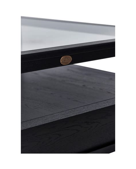 Martino Soffbord Glasskiva Iconic Black Newport