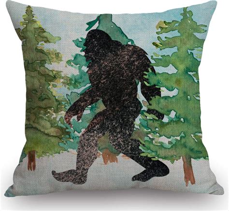 Amazon Swono Sasquatch Watercolor Rustic Farmhouse Style