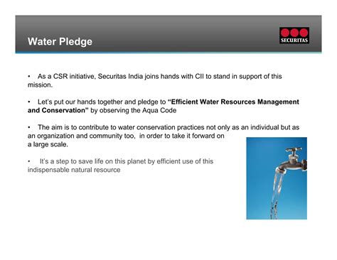 Water Pledge | PDF