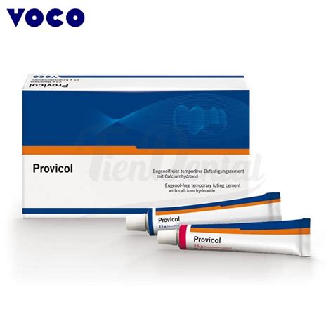 Provicol Mezcla Manual Cemento Provisional Para Fijaciones Voco 2 X 25g