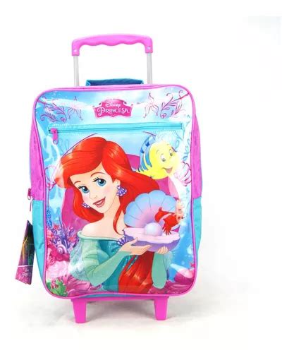 Mochila De Rodinha Disney Princesa Ariel Dermiwil Mercadolibre