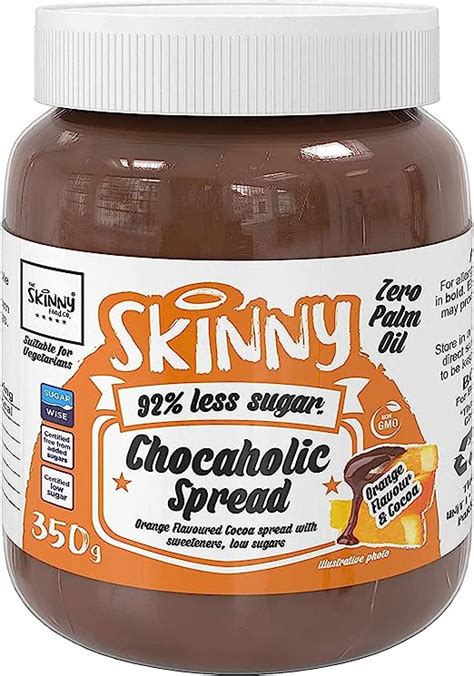 The Skinny Food Co Low Sugar Chocaholic Chocolate Orange Spread 350 G