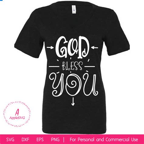 God Bless You SVG - Etsy