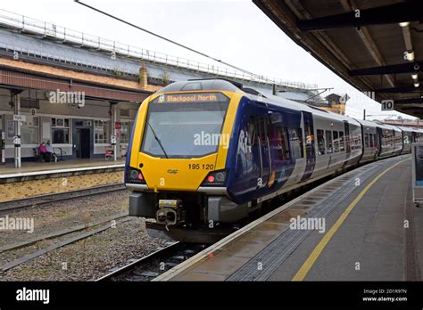 A Northern Trains Caf Civity Class 195 Diesel Multiple Unit Train At The Platform At York