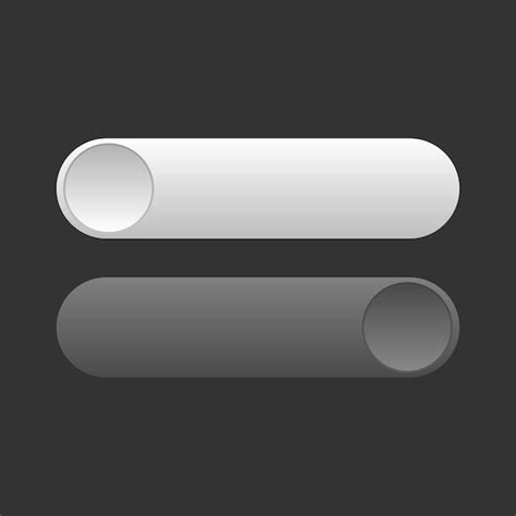 premium vector black  white blank button set