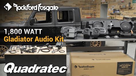 Rockford Fosgate 1 800 Watt Audio Kit Install And Review For 2020 2024 Jeep Gladiator Jt Youtube