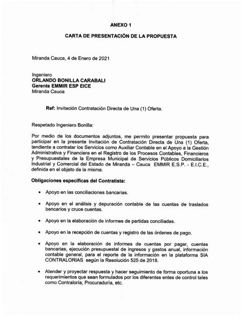 Pdf Carta De Presentaci N De La Propuesta Dokumen Tips