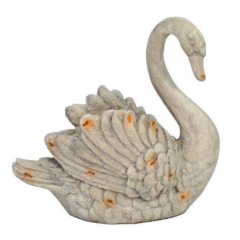 Swan Planter Weathered Stone Effect Europa Leisure Uk