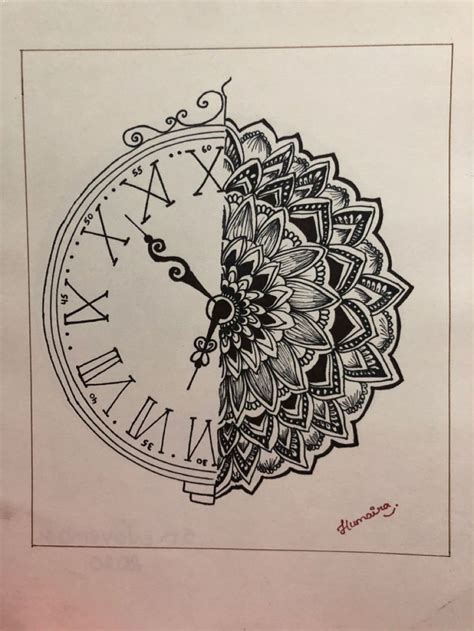 Mandala Art Clock Drawings Mandala Art Mandala Wall Art