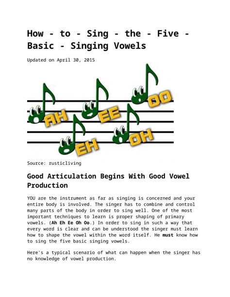 Docx How To Sing The Five Basic Vowels Dokumen Tips