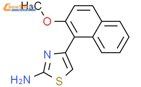 312605 17 7 4 2 methoxy 1 naphthyl 1 3 thiazol 2 amine化学式结构式分子式mol