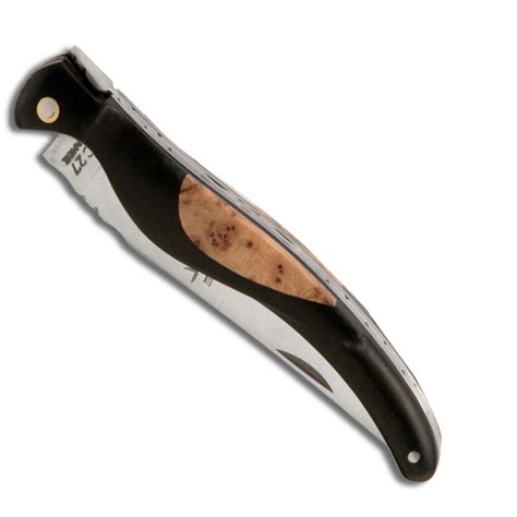 Couteau Laguiole Oiseau Bois Noir Et Loupe De Genevrier Actiforge