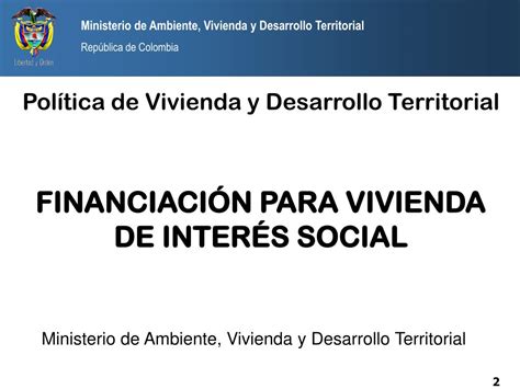 PPT Ministerio De Ambiente Vivienda Y Desarrollo Territorial