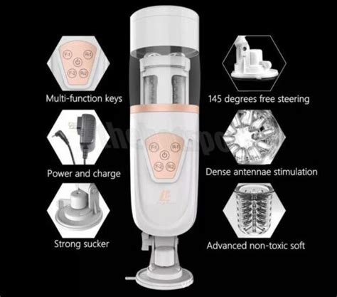 Leten Electric Hip DUAL MOTOR Vibrating Pocket Pussy Male Masterbator