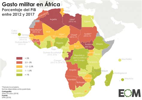 El Gasto Militar En Frica Mapas De El Orden Mundial Eom