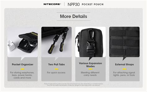 NPP30 Pocket Pouch NiteCore Flashlights South Africa