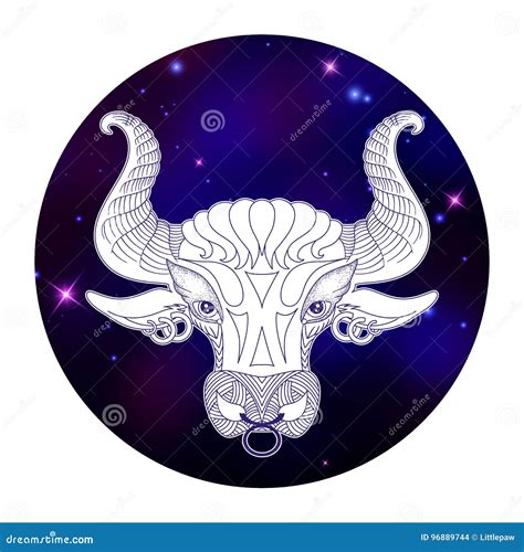 Muestra Del Zodiaco Del Tauro Símbolo Del Horóscopo Ejemplo Del