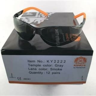 Jual Kacamata Safety Kings Ky Ky Original Smoke Clear