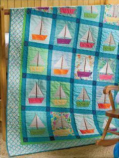 Free Pattern Day Sailboats Nautical Quilt Sailboat Baby Quilt