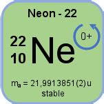 Neon-22 - isotopic data and properties