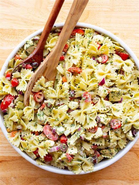 Creamy Basil Pasta Salad Cook Fast Eat Well