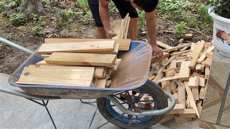 Lets See How He Did With The Scraps Of Wood The Wood Recycling