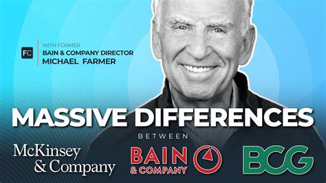 Former Bain Company Director Michael Farmer Differences Between