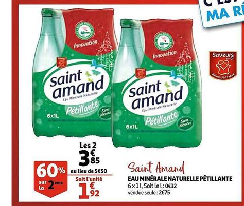 Promo Eau Min Rale Naturelle P Tillante Saint Amand Chez Auchan