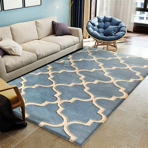 Handmade Contemporary Wool Rugs for Living Room Decor - Warmly Home