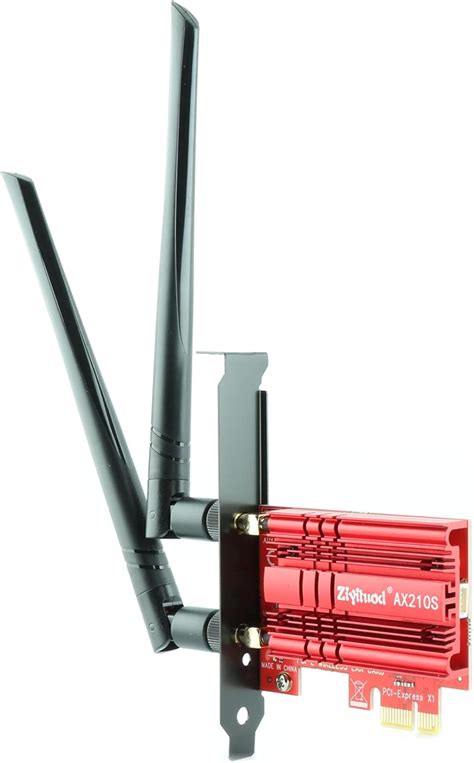 WLAN Karte Ziyituod AX210S WiFi 6E Bluetooth 5 2 PCIe WLAN Adapter