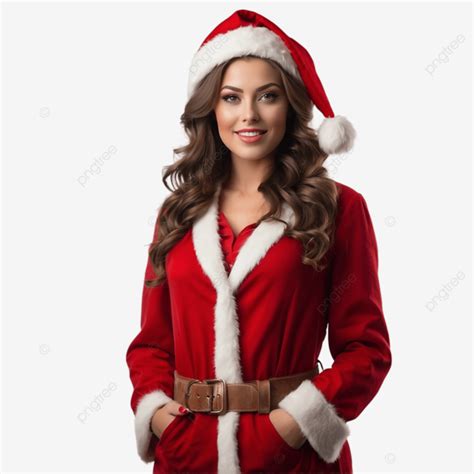 Mujer Vistiendo Ropa De Pap Noel Png Dibujos Mujer Vistiendo Ropa De