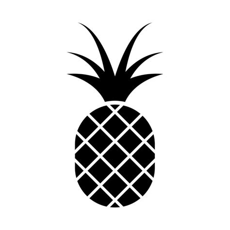 Pineapple Vector Icon Isolated On White Background 8900730 Vector Art At Vecteezy