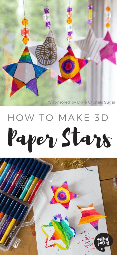 3d Paper Star Ornaments Learn How To Make This Great Christmas Craft