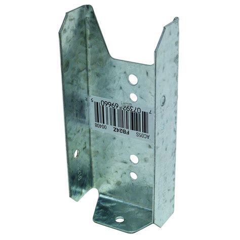 Simpson Strong Tie Fb 2 In X 4 In Zmax Galvanized Fence Bracket Fb24z