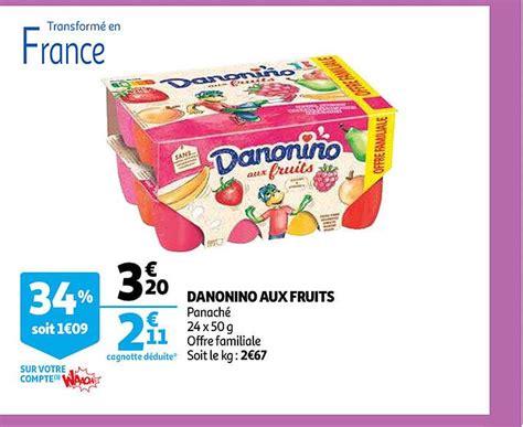 Promo Danonino Aux Fruits Chez Auchan Direct Icatalogue Fr