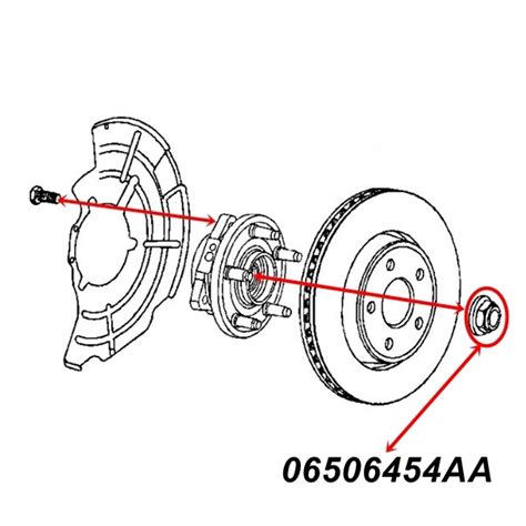 Jeep Commander XH XK Mutter Antriebswelle Steckachse Vorne Vorderachse