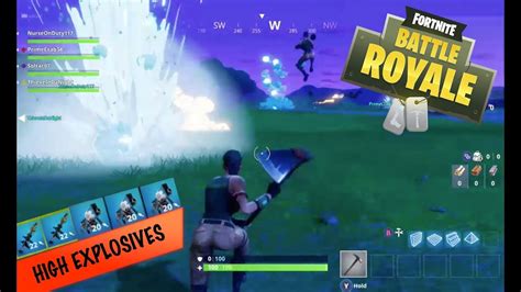 Fortnite Battle Royale High Explosives Fun Youtube