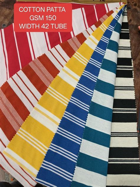 Polyester Cotton Sinkar Patta Fabric Cotton Check Stripes